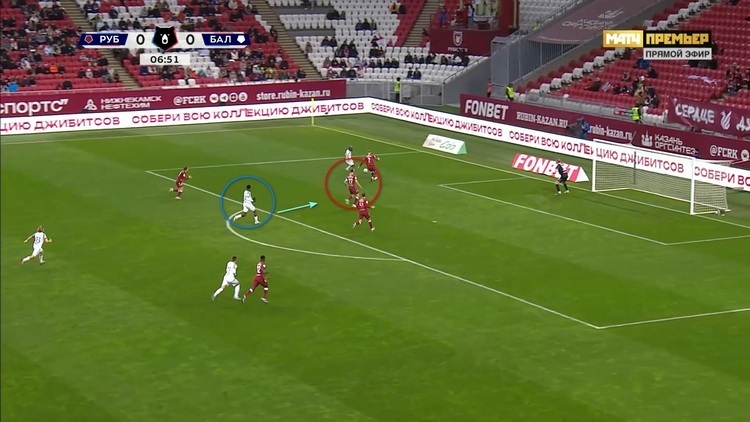 Алексей Грицаенко (красный круг) и Брайан Хиль (синий круг)