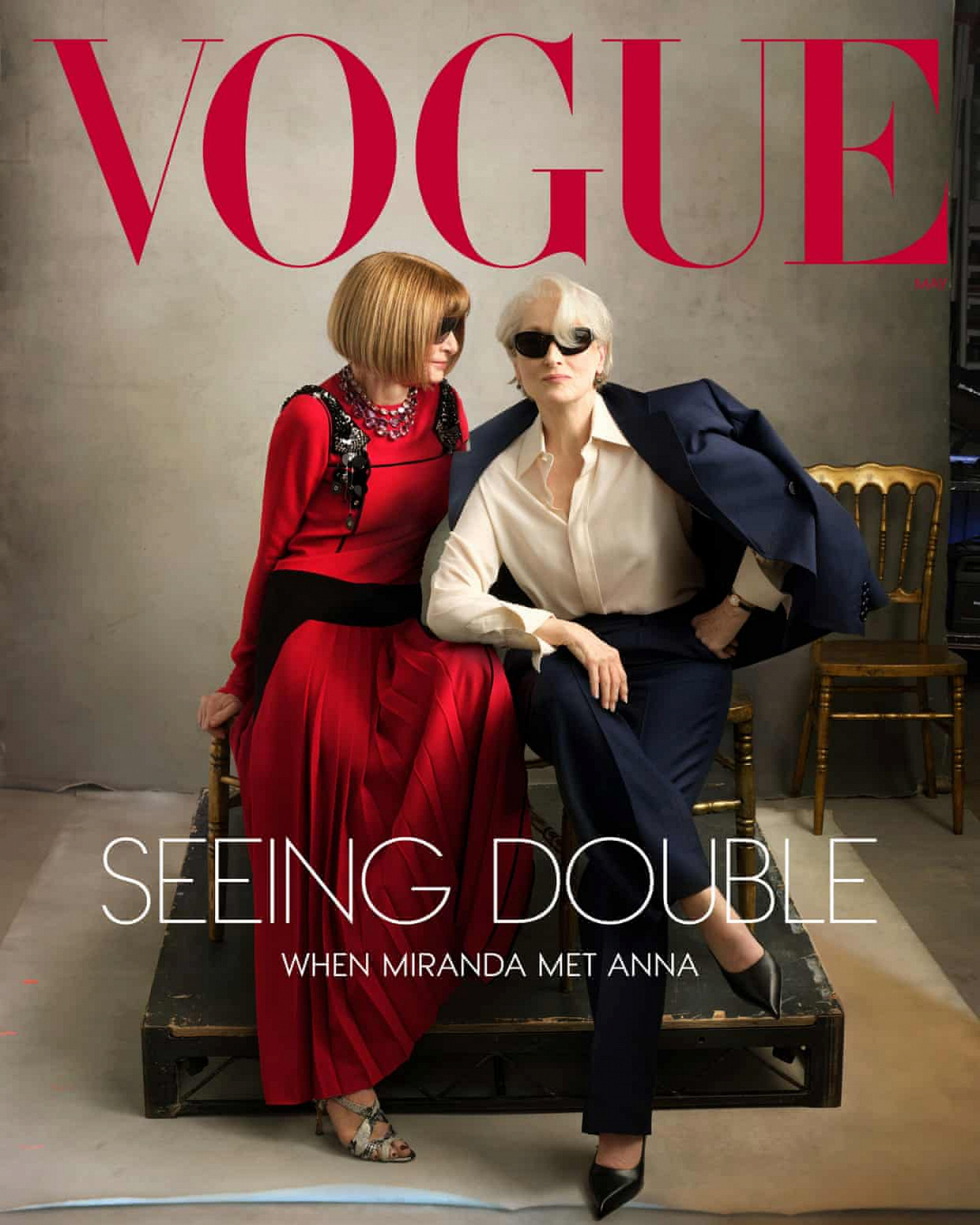 Анна Винтур и Мерил Стрип снялись для обложки Vogue (фото 1)