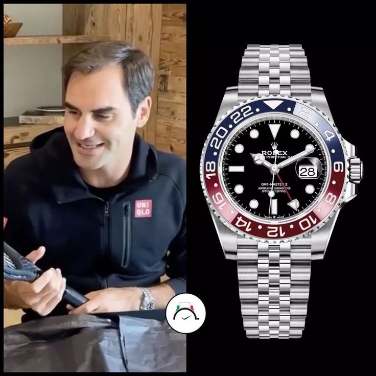 Роджер Федерер в часах Rolex
