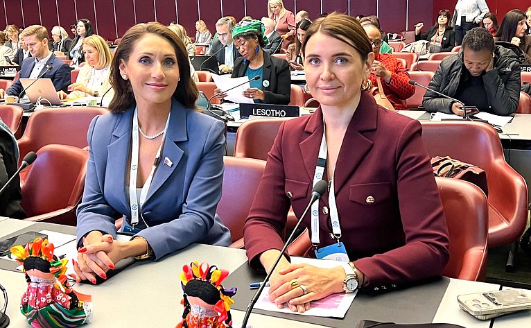 Сенаторы в составе делегации Федерального Собрания РФ участвуют в 151-й Ассамблее Межпарламентского союза в Женеве