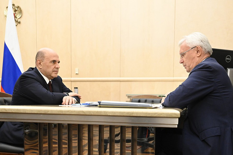 Михаил Мишустин встретился с генеральным директором ПАО «КАМАЗ» Сергеем Когогиным