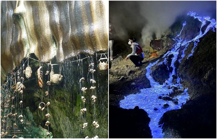 Уникальные места на нашей планете. /Фото: commons.wikimedia.org, tr.pinterest.com