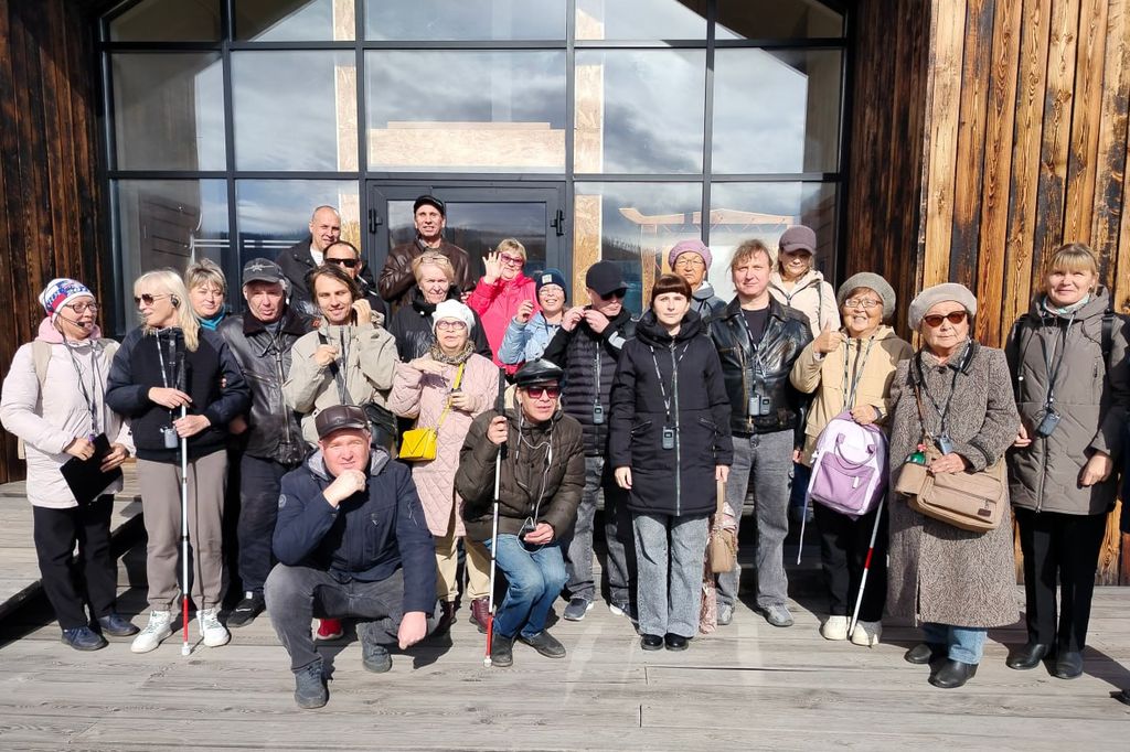 Участники экскурсии в парке Тужи