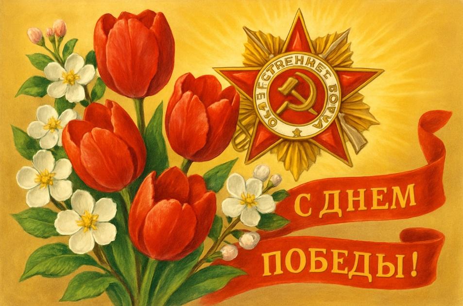 Фото С Днем Победы! Подборка открыток в советском стиле для поздравления родных и близких 2
