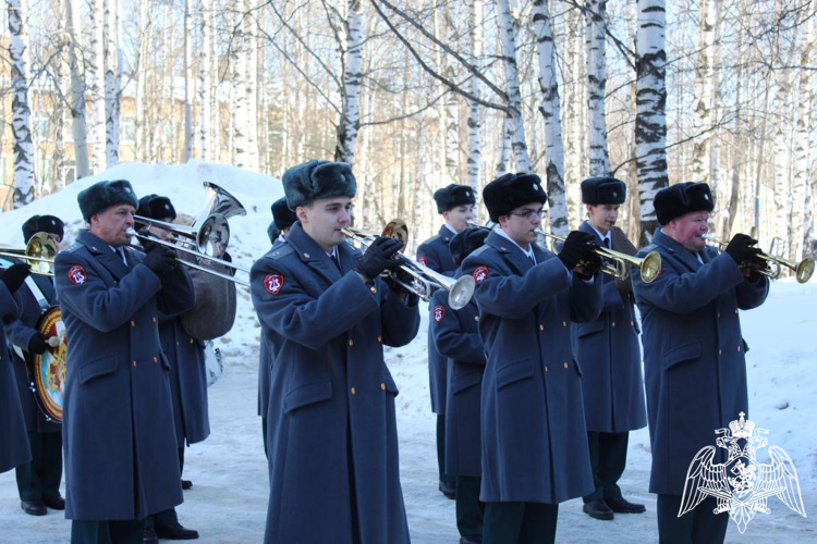 Военный оркестр Центра подготовки личного состава Северо-Западного округа Росгвардии отмечает профессиональный праздник