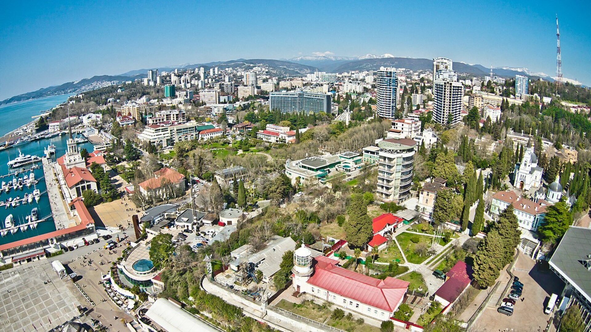 Краснодарский край городской округ сочи. Районы центра Сочи. Сочи центр города. Исторический центр Сочи. Виды центра Сочи.