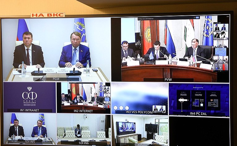 Участие сенаторов Российской Федерации в заседании Постоянной комиссии ПА ОДКБ по социально-экономическим и правовым вопросам
