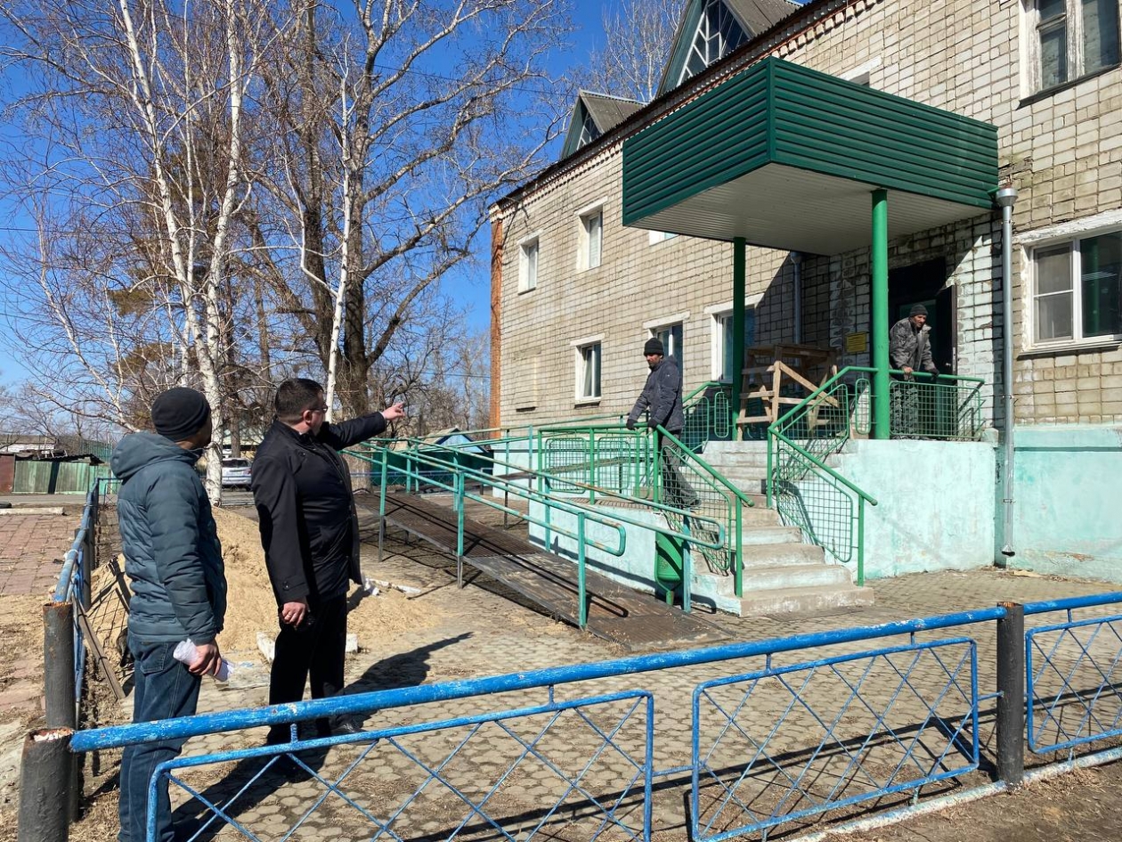 ремонт общественной бани начался в селе Ленинское