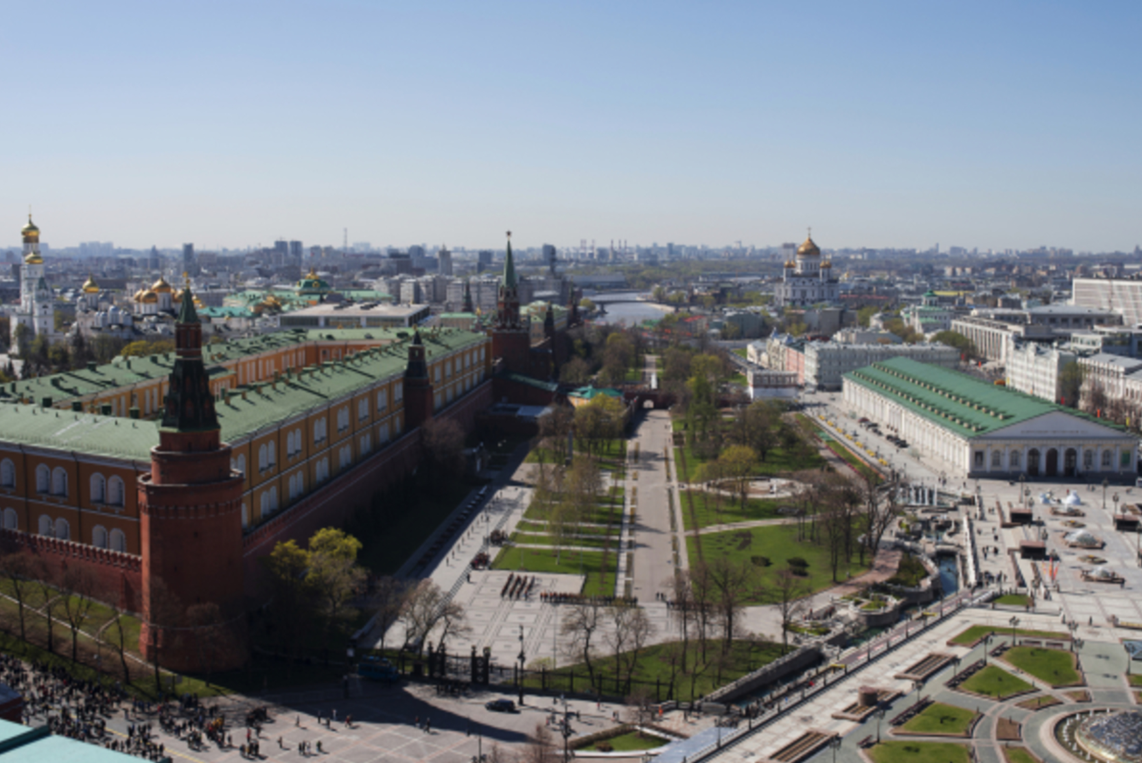 Манежная площадь сверху