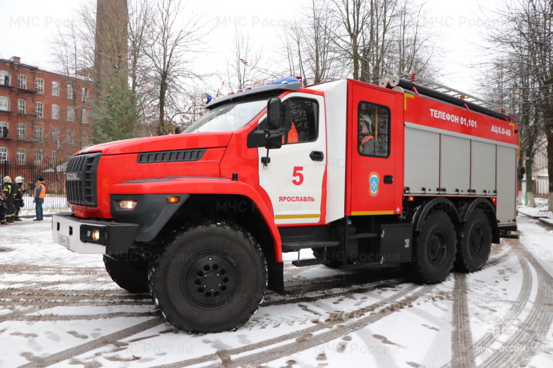 Пожарно-тактические учения на Комбинате технических тканей