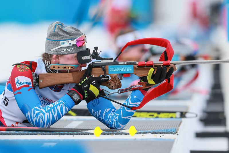 Биатлонистка Екатерина Мошкова