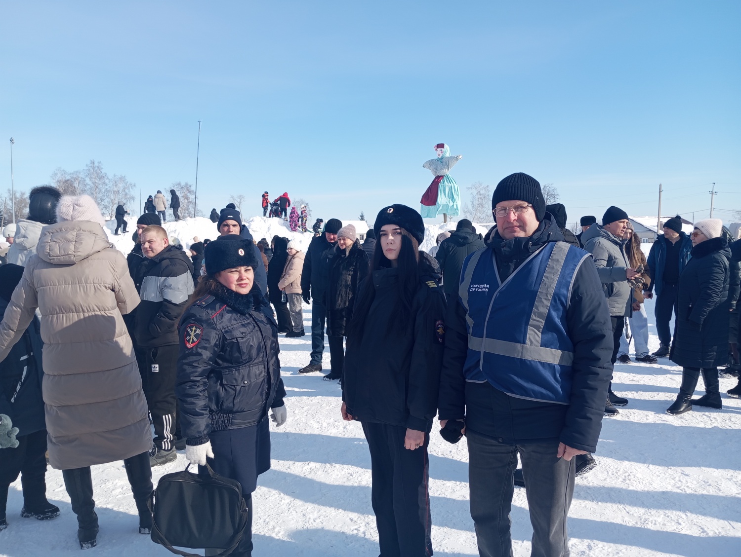 Народные дружинники осуществляли охрану общественного порядка при проведении мероприятия «Масленица»