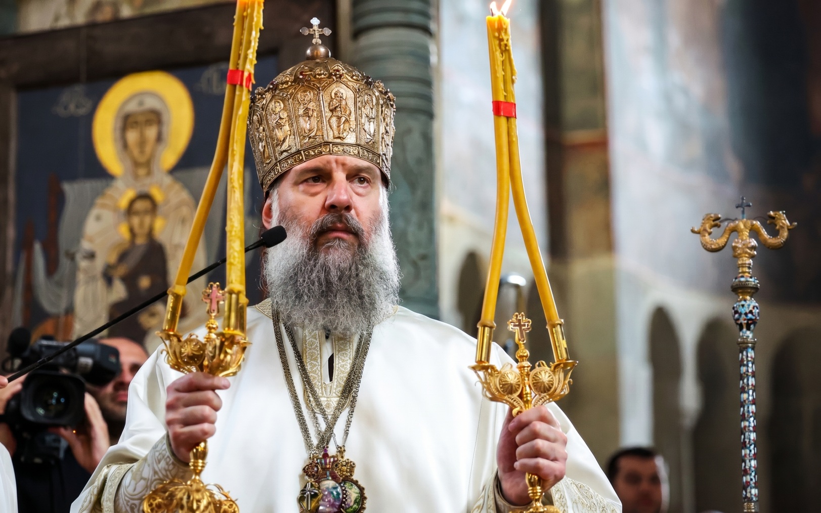 Новый патриарх Грузии Шио III провел первую праздничную службу