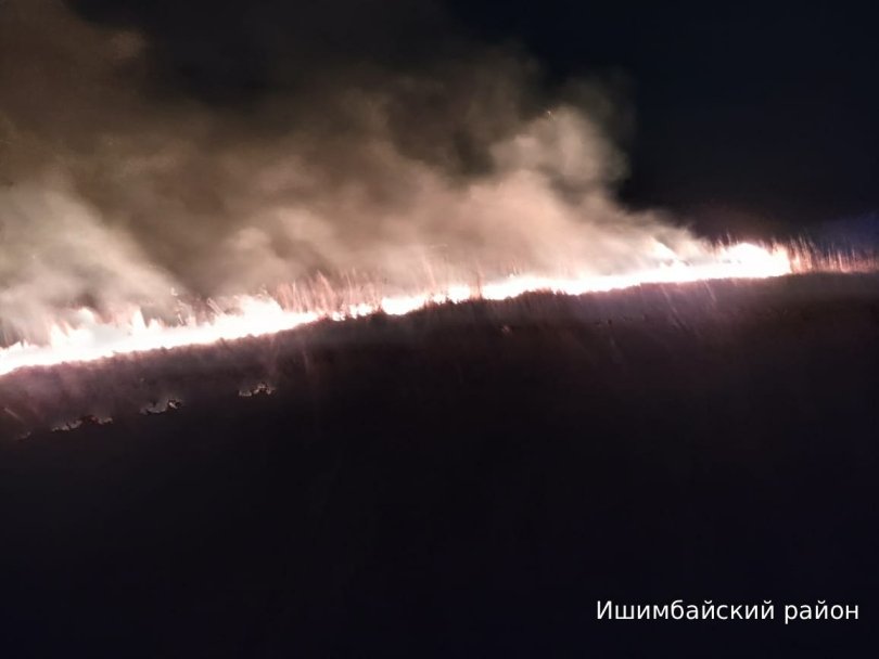 Лесной пожар произошел в районе Башкирии
