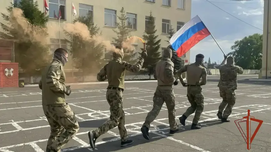 В Омске состоялось торжественное мероприятие,посвященное 84 годовщине со Дня образования воинской части Росгвардии