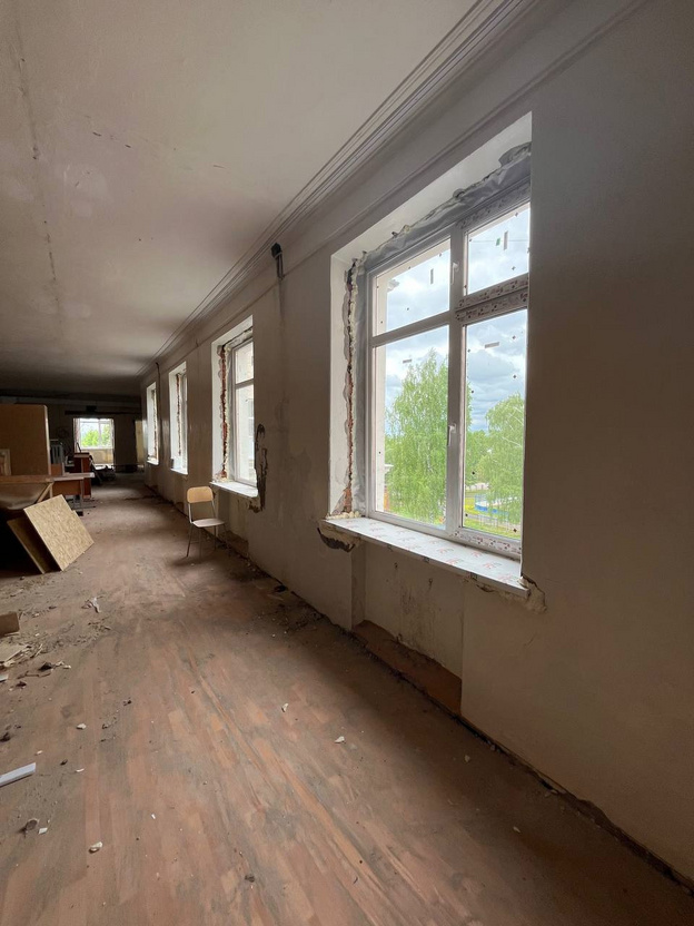 В лицее имени Шпагина идут масштабные ремонтные работы