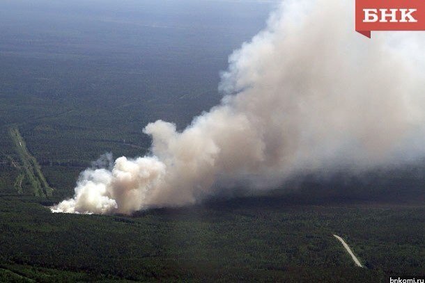 После недельного перерыва в Коми снова горят леса