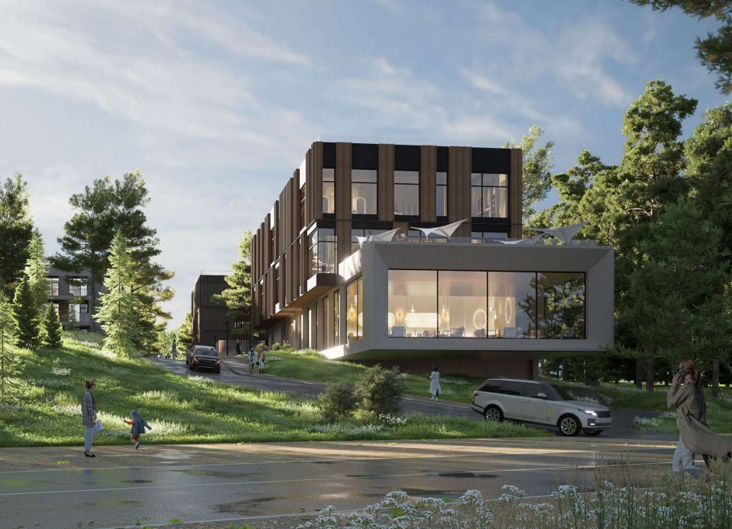 Архитектурная концепция санатория в Солнечном