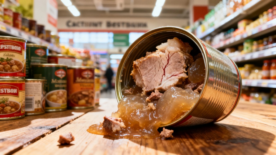 В тушенке Петербурга нашли крахмал, жир и минимум мяса