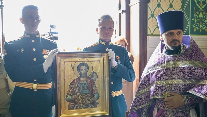 В ставропольский собор доставлена икона святого Иоанна Воина из Ростова 