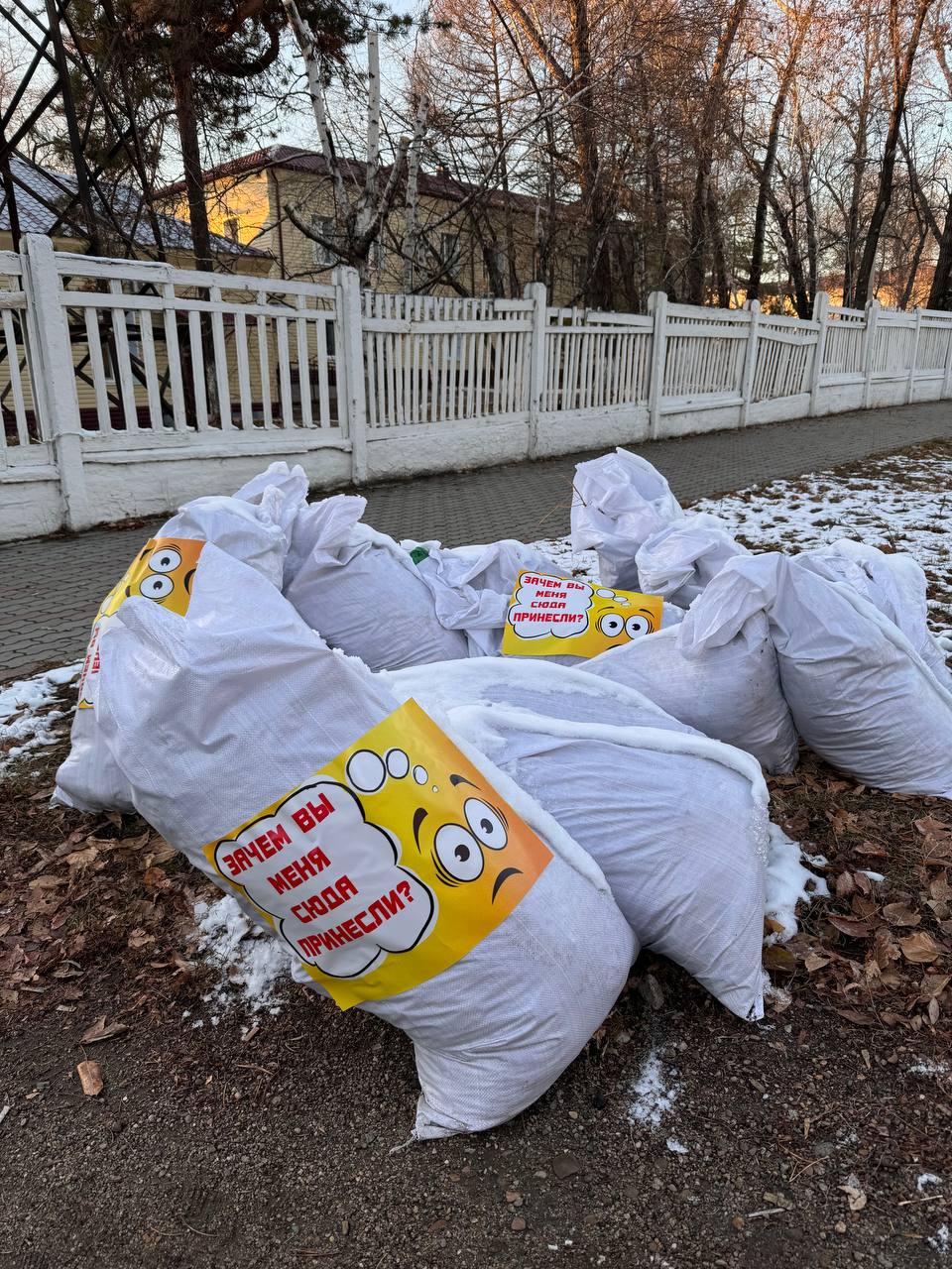 Благовещенцев призвали не выбрасывать мусорные мешки на обочины дорог - 2x2.su картинка 2