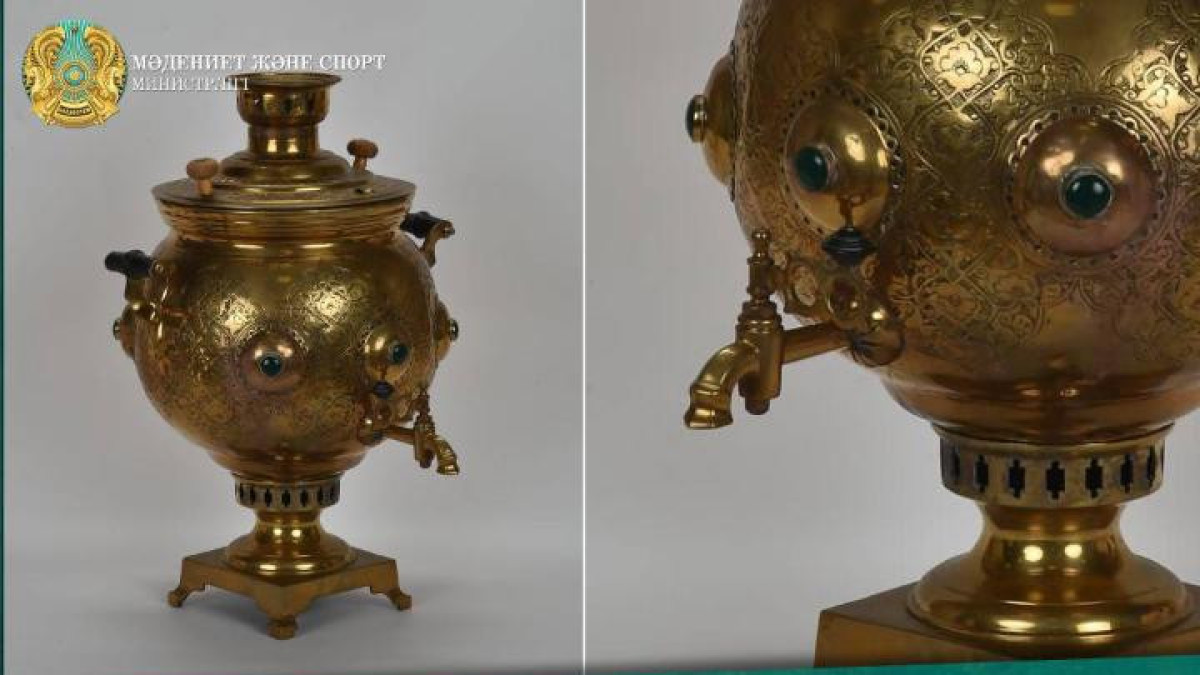 Самовар, которым пользовался Абай, передали в Нацмузей РК