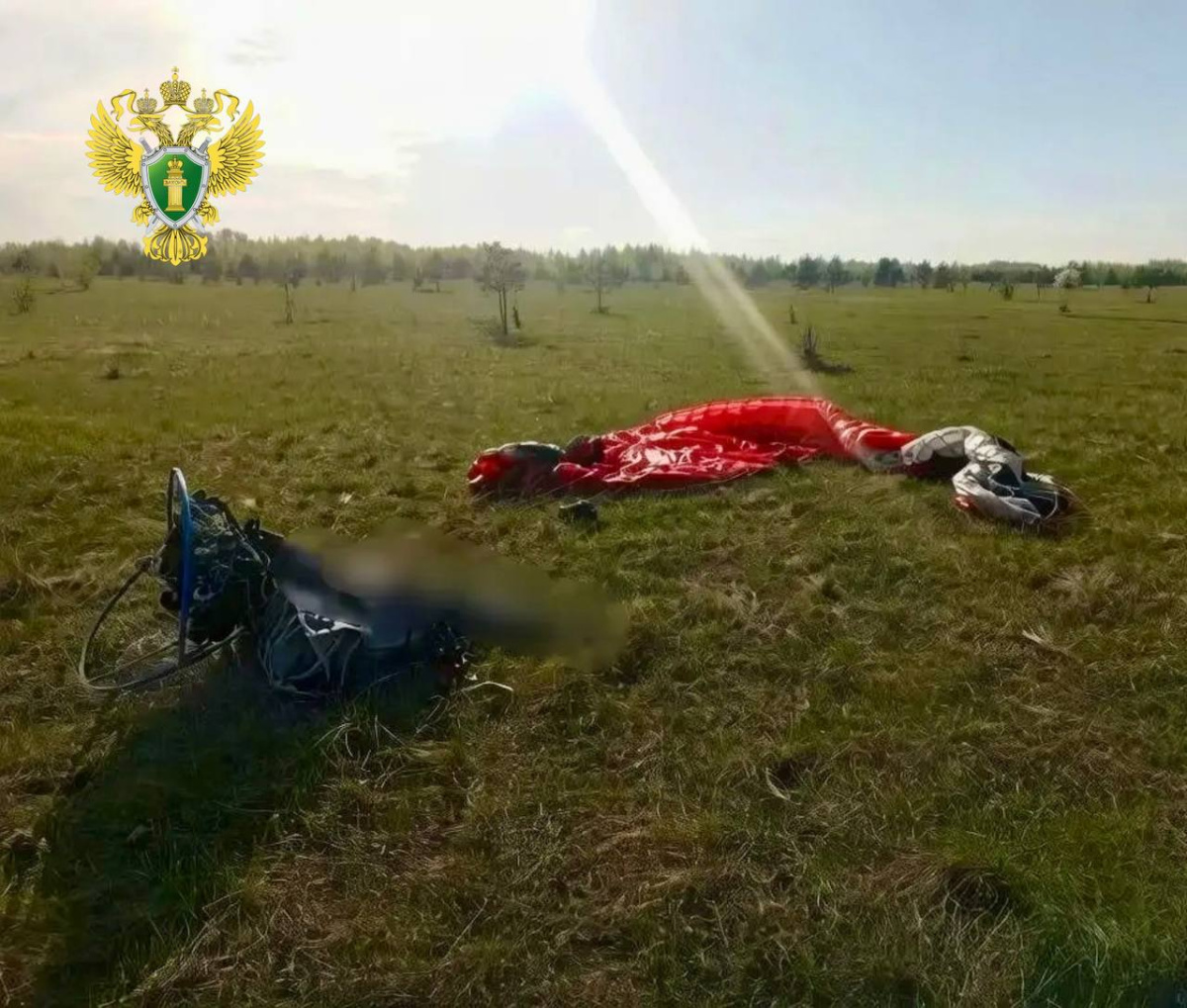 В Челябинской области мужчина разбился на параплане с мотором*