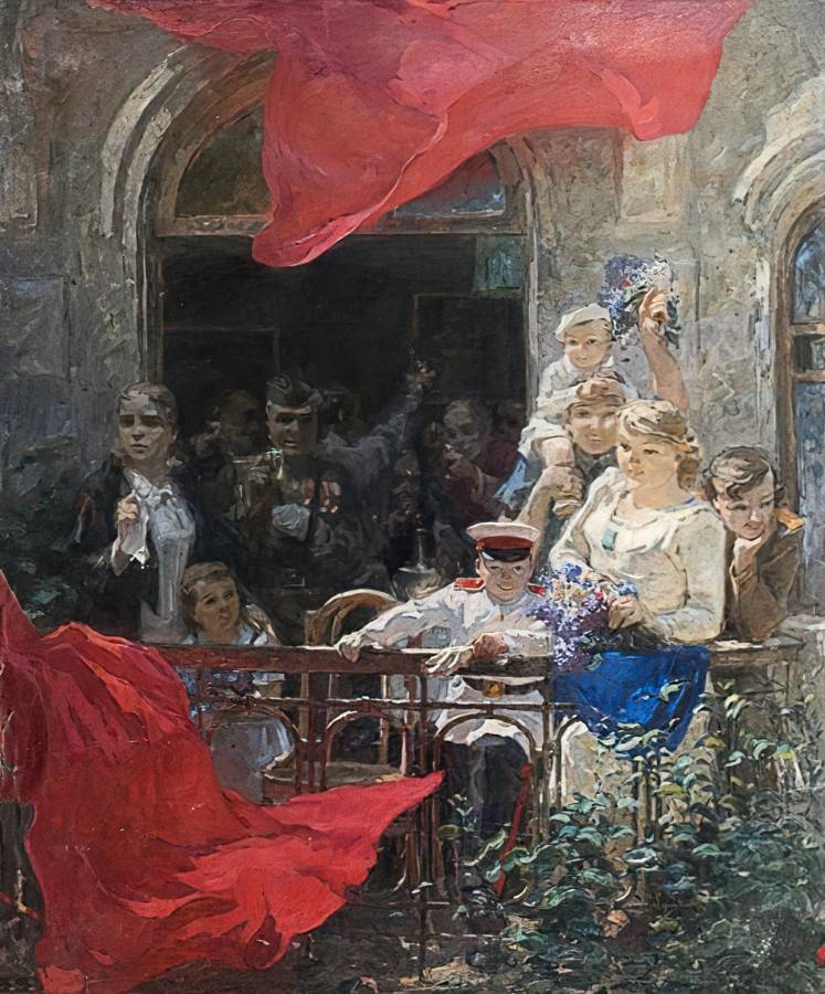 Франц Заборовский. В День Победы. 1946
