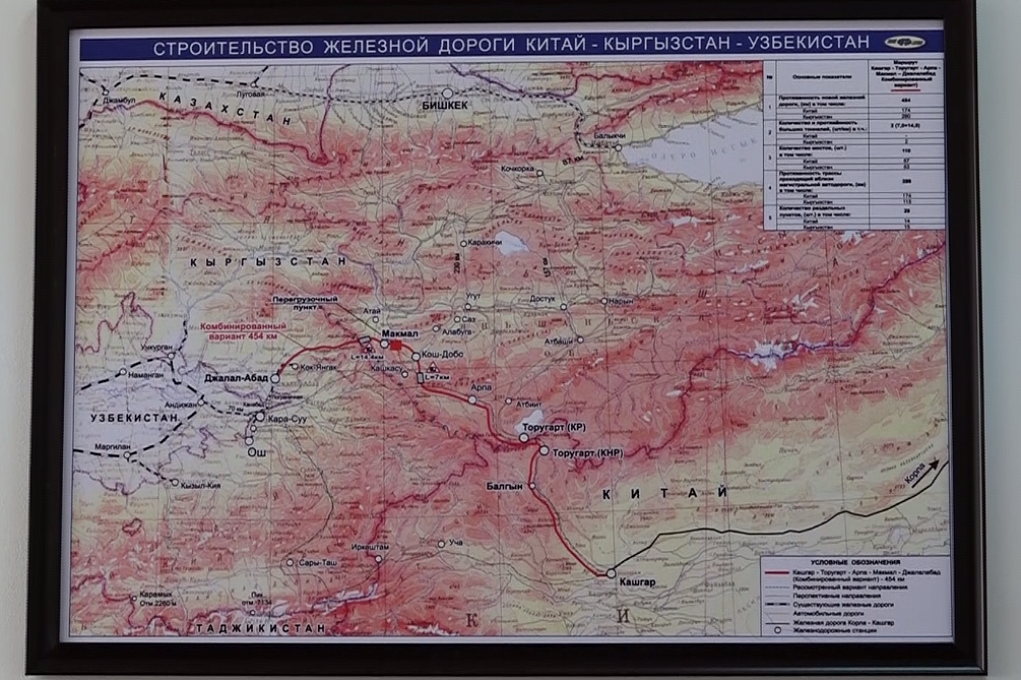 Карта китая и киргизии