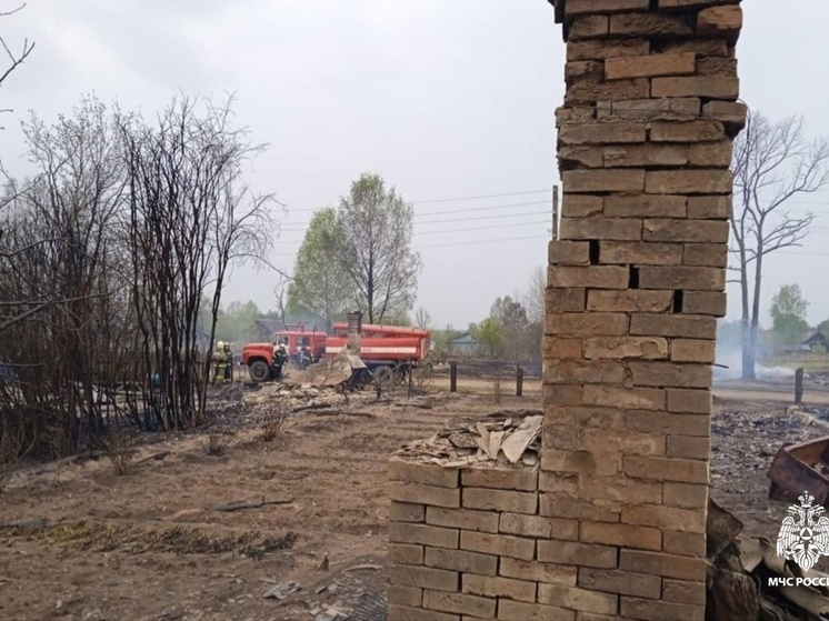 В Костромской области огонь спалил десять домов и 24 сарая