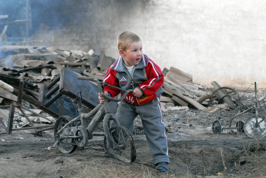 Пожар в Николаевке 2010.