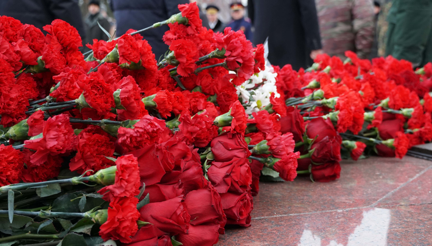 На Сахалине в памятном мероприятии, посвященному Дню защитника Отечества, приняли участие росгвардейцы 