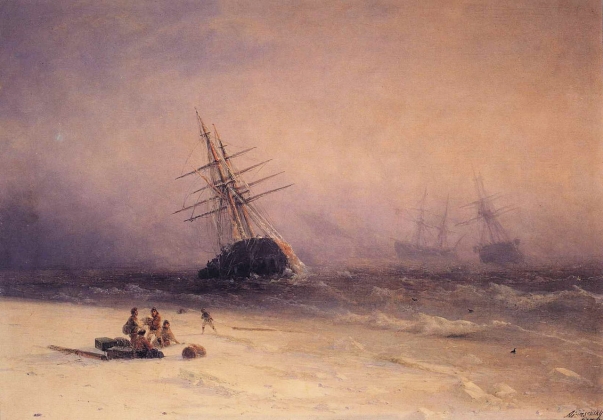 Иван Айвазовский. Кораблекрушение. 1875