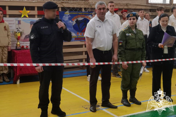 В Курской области представители Росгвардии приняли участие в открытии турнира по кикбоксингу