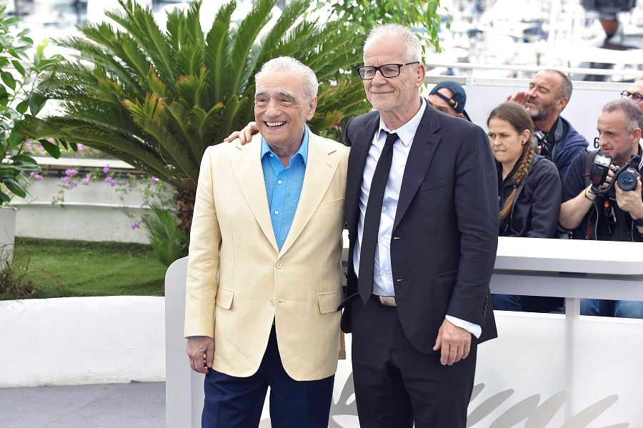 Актёр Роберт Де Ниро и кинорежиссёр Мартин Скорсезе на 76-м Каннском кинофестивале