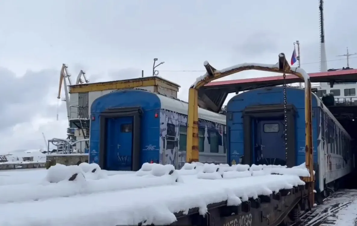 Поезд Деда Мороза возвращается с Сахалина в Хабаровский край