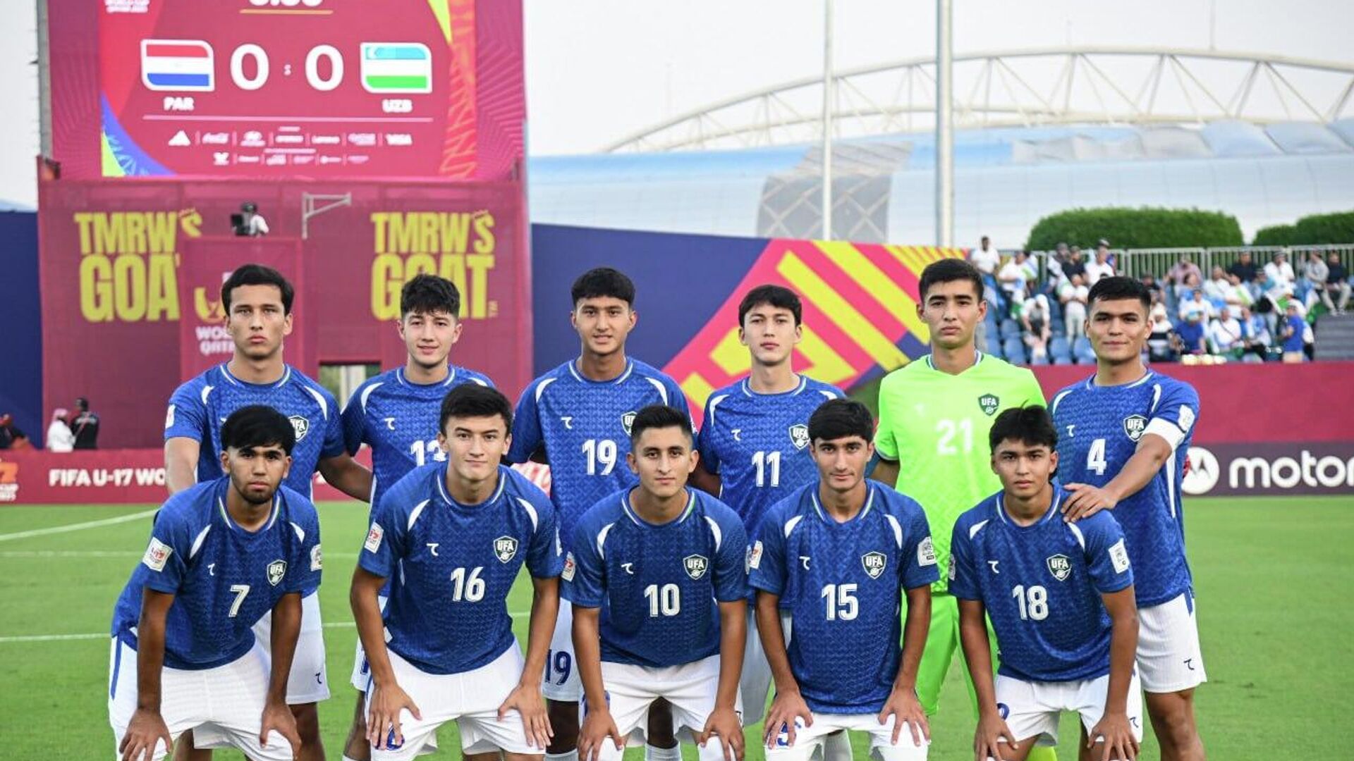 Наши футболисты начали чемпионат мира с победы! - Sputnik Узбекистан, 1920, 06.11.2025