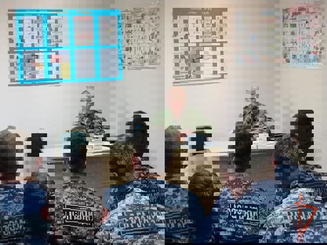 Руководитель Управления Росгвардии по Омской области проинспектировал подразделение тероргана на юге региона