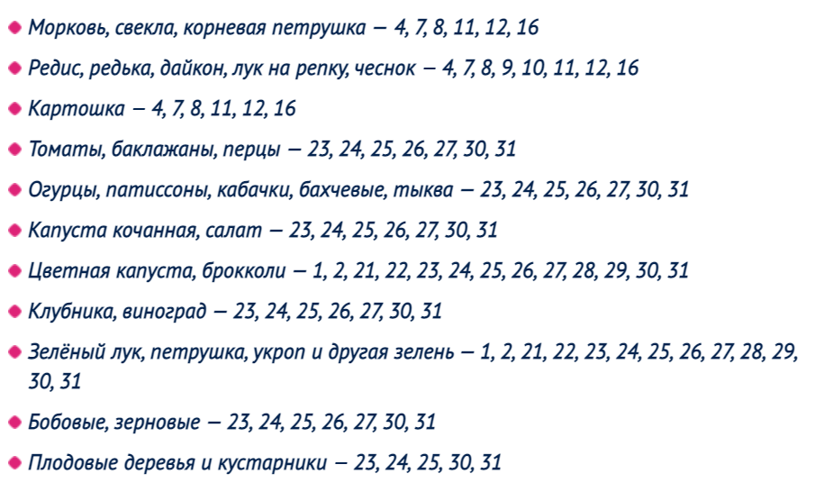 Лунный календарь комнатных растений на 2023 год