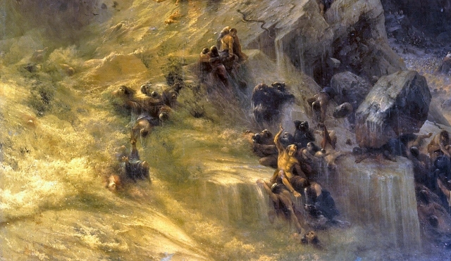 Иван Айвазовский. Всемирный потоп (фрагмент).1864