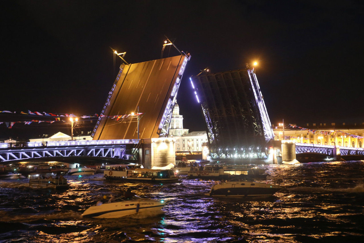 Санкт петербург разведение мостов