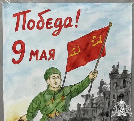 В Кабардино-Балкарии росгвардейцы провели выставку детского рисунка, посвященную Дню Победы
