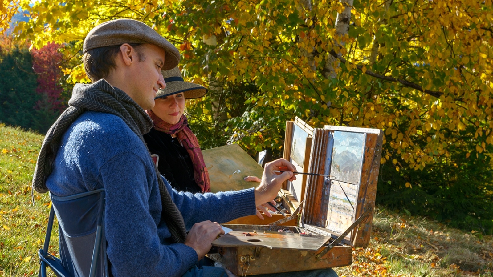 Предложение с художником. Этюдник Jullian plein Air TS. Этюдник Jullian plein Air GM. Художник на пленэре. Художница на пленере.