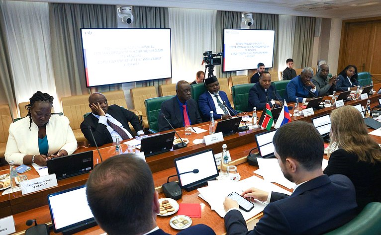 Встреча председателя Комитета СФ по международным делам Григория Карасина с заместителем Председателя Сената Республики Кения Катури Мурунги