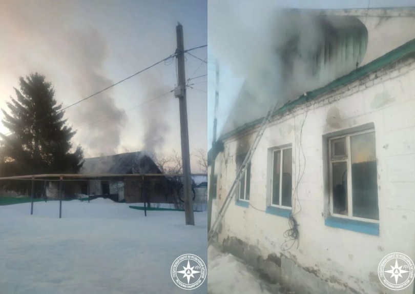 Жительница Башкирии потеряла мужа на ночном пожаре