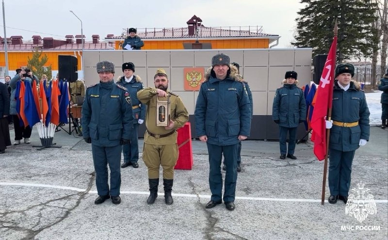 Лампада с частицей Вечного огня посетила Коченевский район