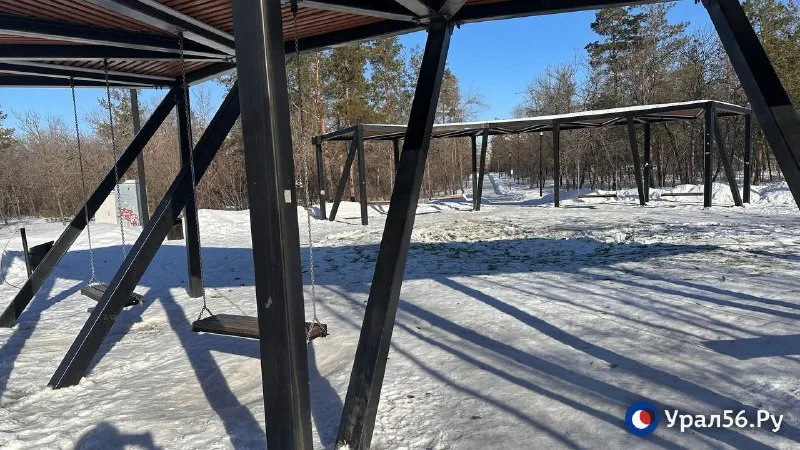 Качели в парке Оренбурга. Фото из архива