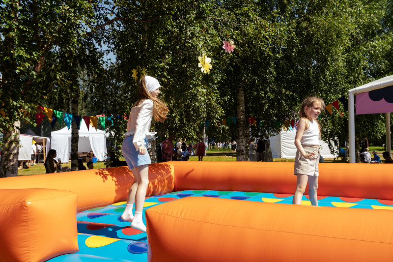 Батут для детей на ITMO Family Day. Фото: «Мегабайт Медиа» 