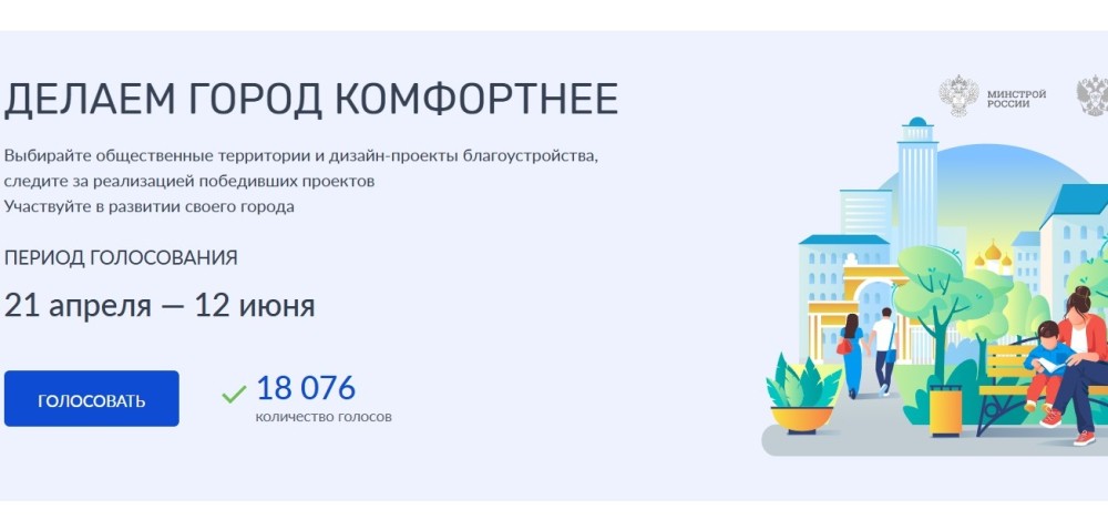 Уже более 18 тыс. нижегородцев выбрали территории к благоустройству
