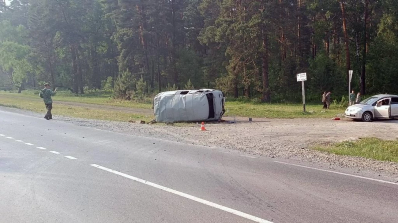 В момент аварии в машине было два человека водитель и потерпевший а также три свиньи